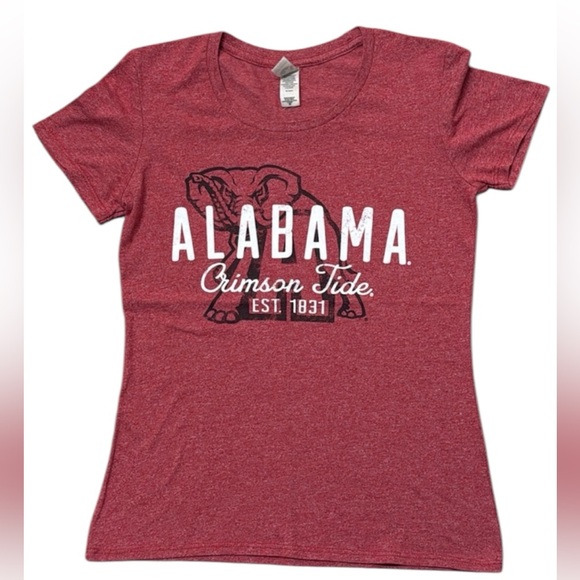 New Agenda by Perrin Tops - New Agenda ALABAMA Crimson Tide T-Shirt Size Medium
